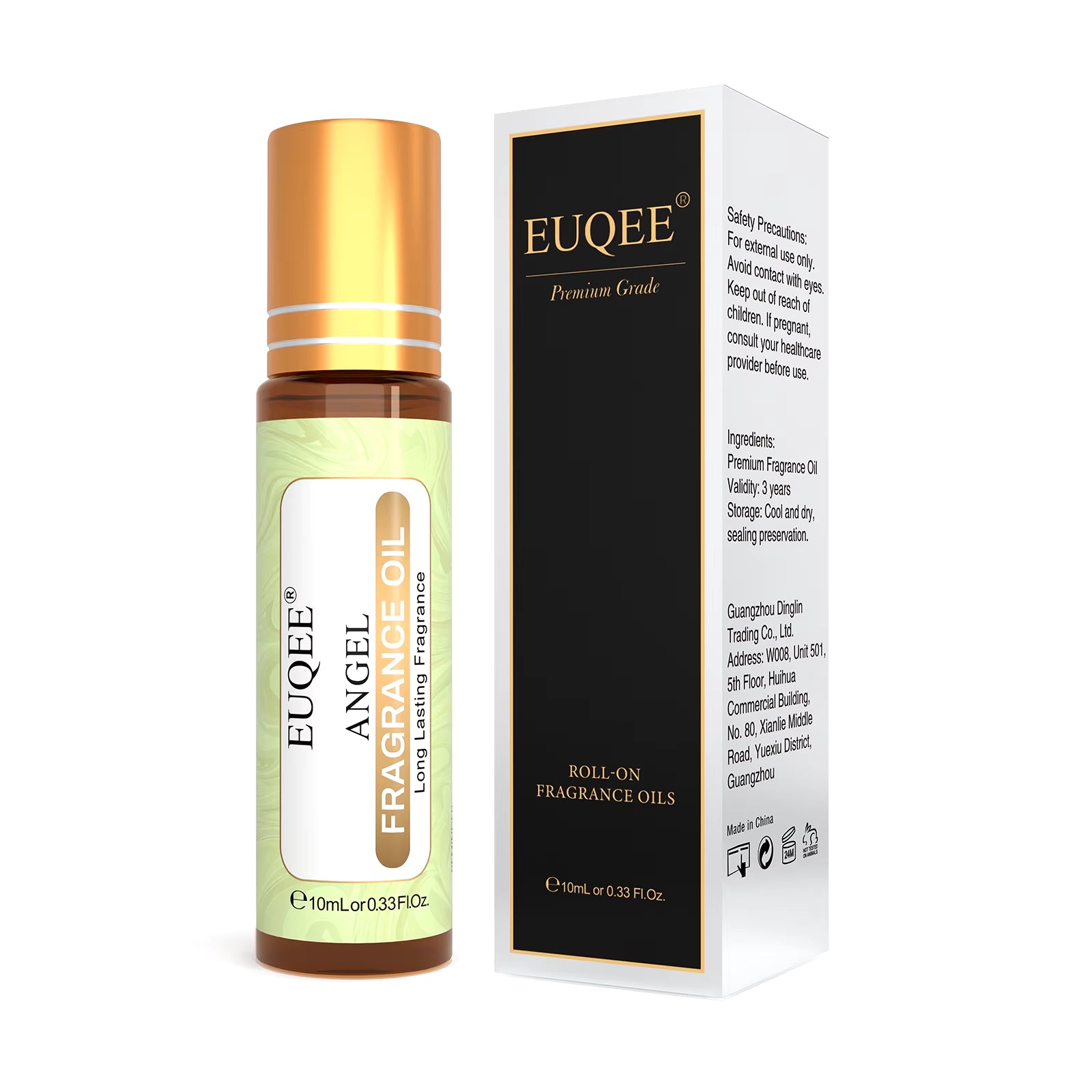 10Ml Roller Smear Fragrance Oil for Women Fresh Line Coconut Vanilla Angel for Aromatherapy,Diy Soap,Candle Making